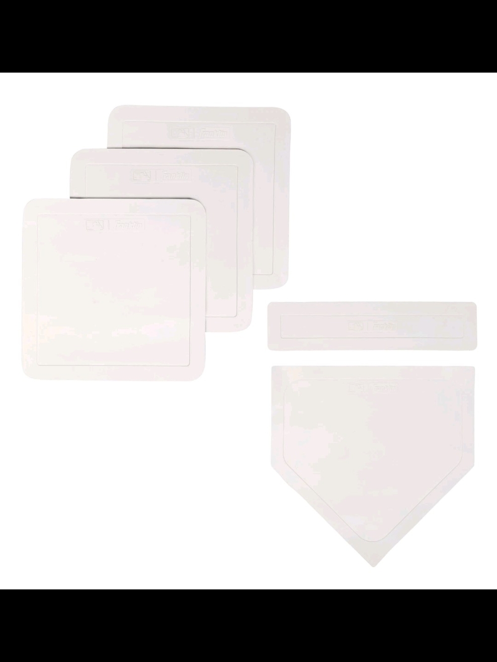 Franklin Sports MLB 5 Pc Rubber Throw Down Base Set - Baseball Softball Kickball